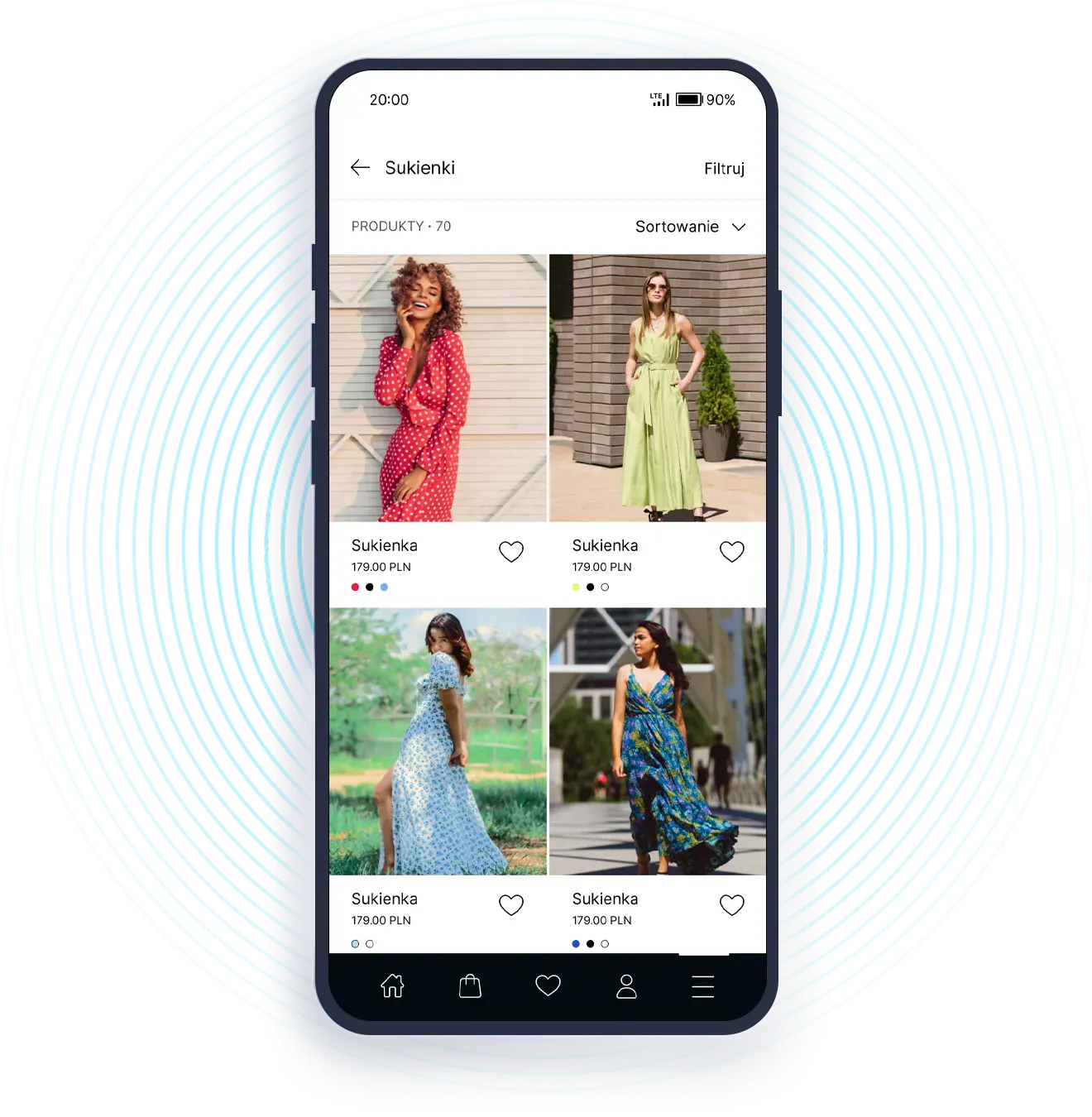 Aplikacja mobilna - kategoria e-commerce sklepu